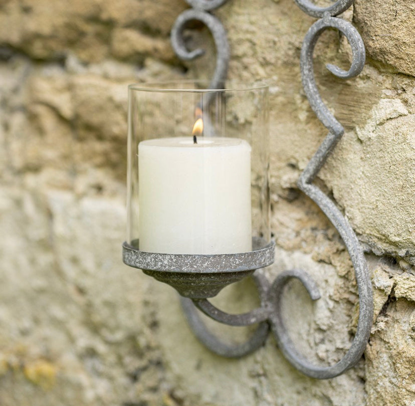 Grey Wall Candle Holder