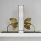 Golden Lotus Bookends