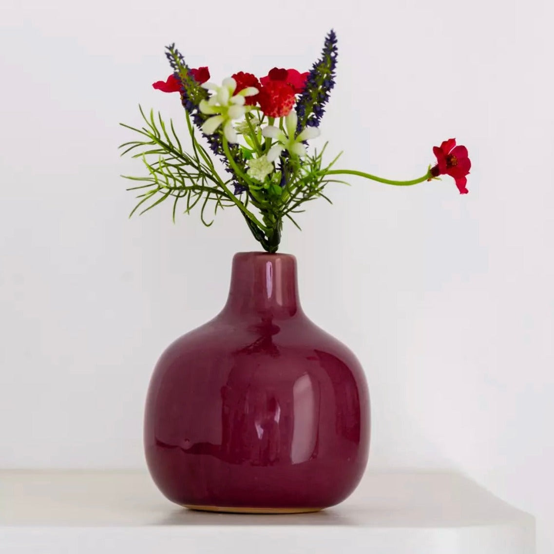 Stem Berry Pink Vase