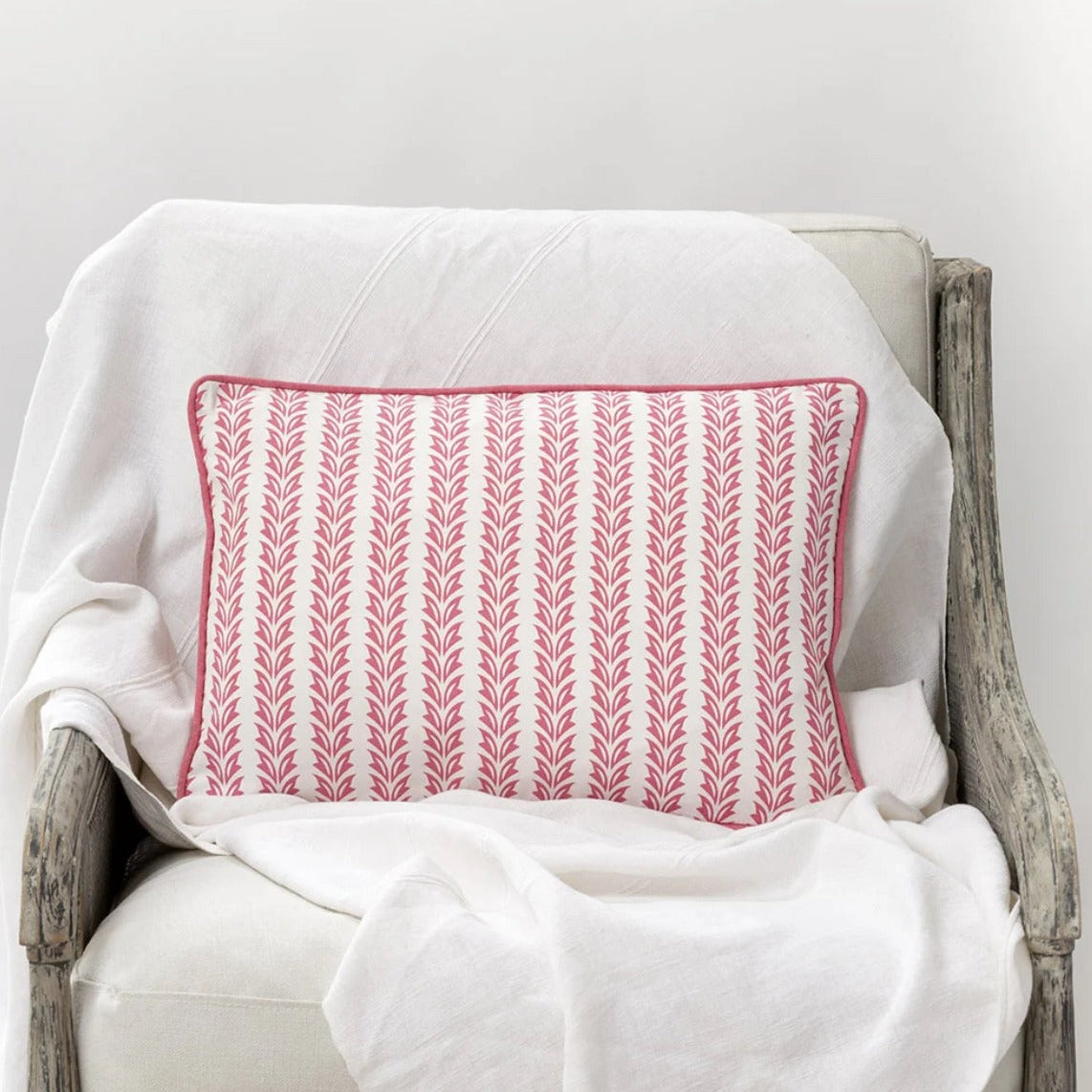 Vallarta Rectangle Pink Cushion