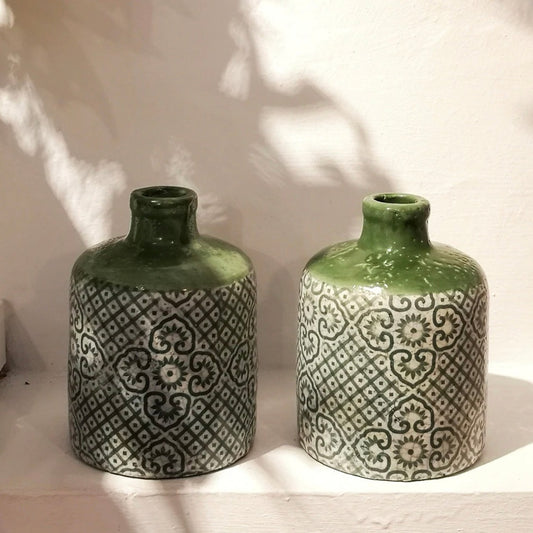 Green Pablo Pottery Vase