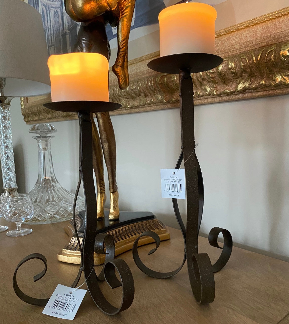 Scroll Candle Holders