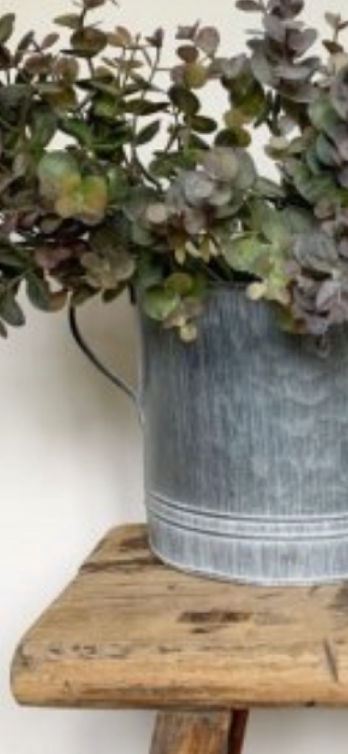 Zinc Distressed Pot with Handles