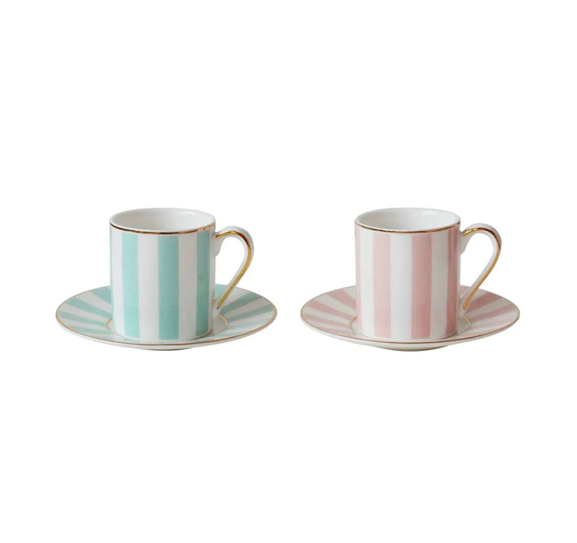 Striped Espresso Cups