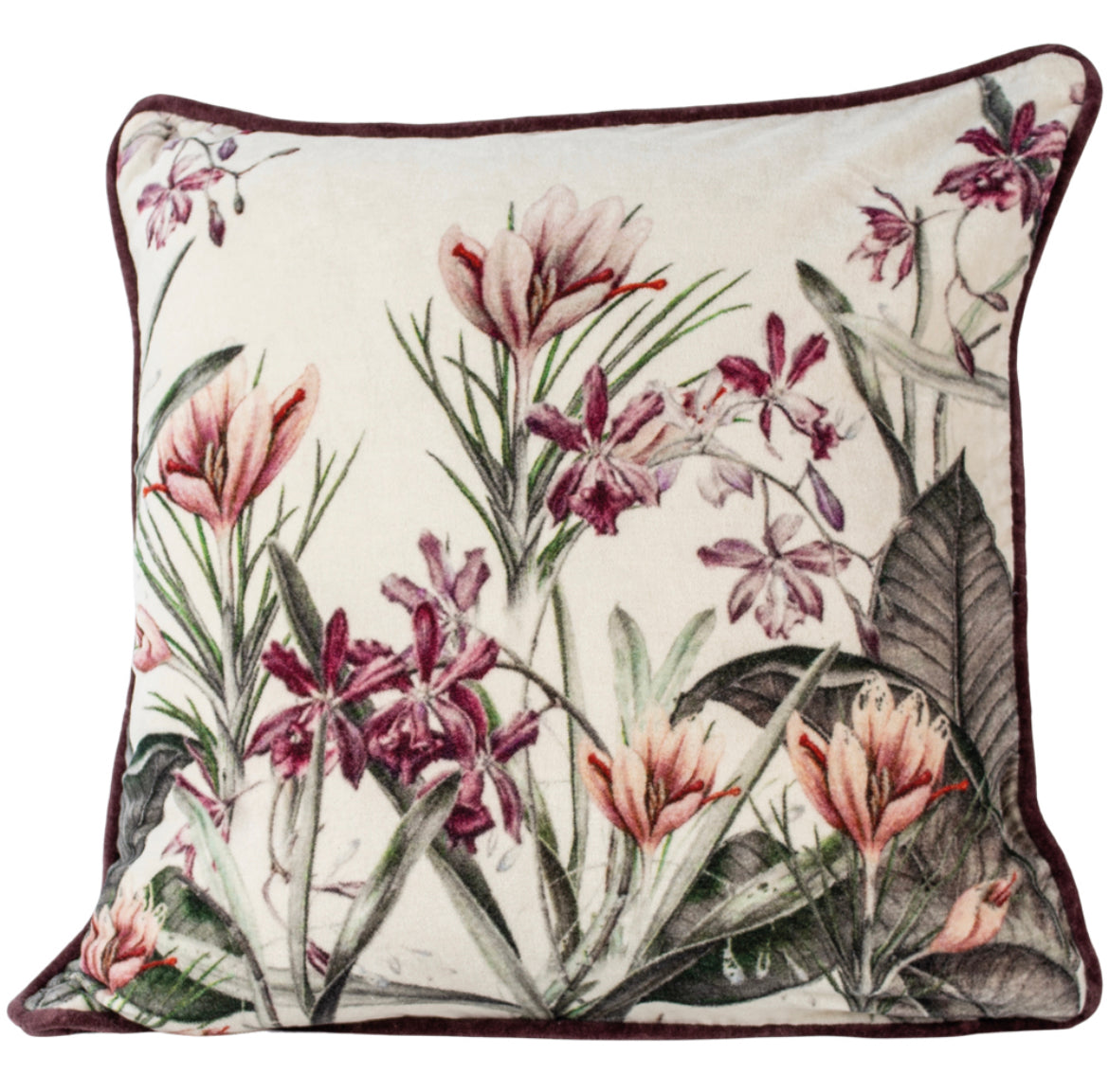 Crocus Velvet Cushion