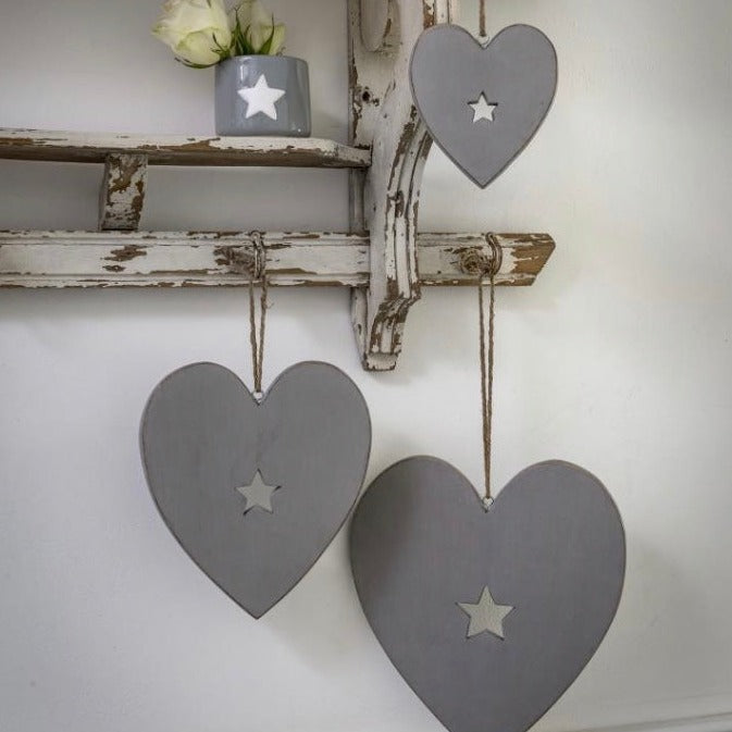 Three Grey Hearts