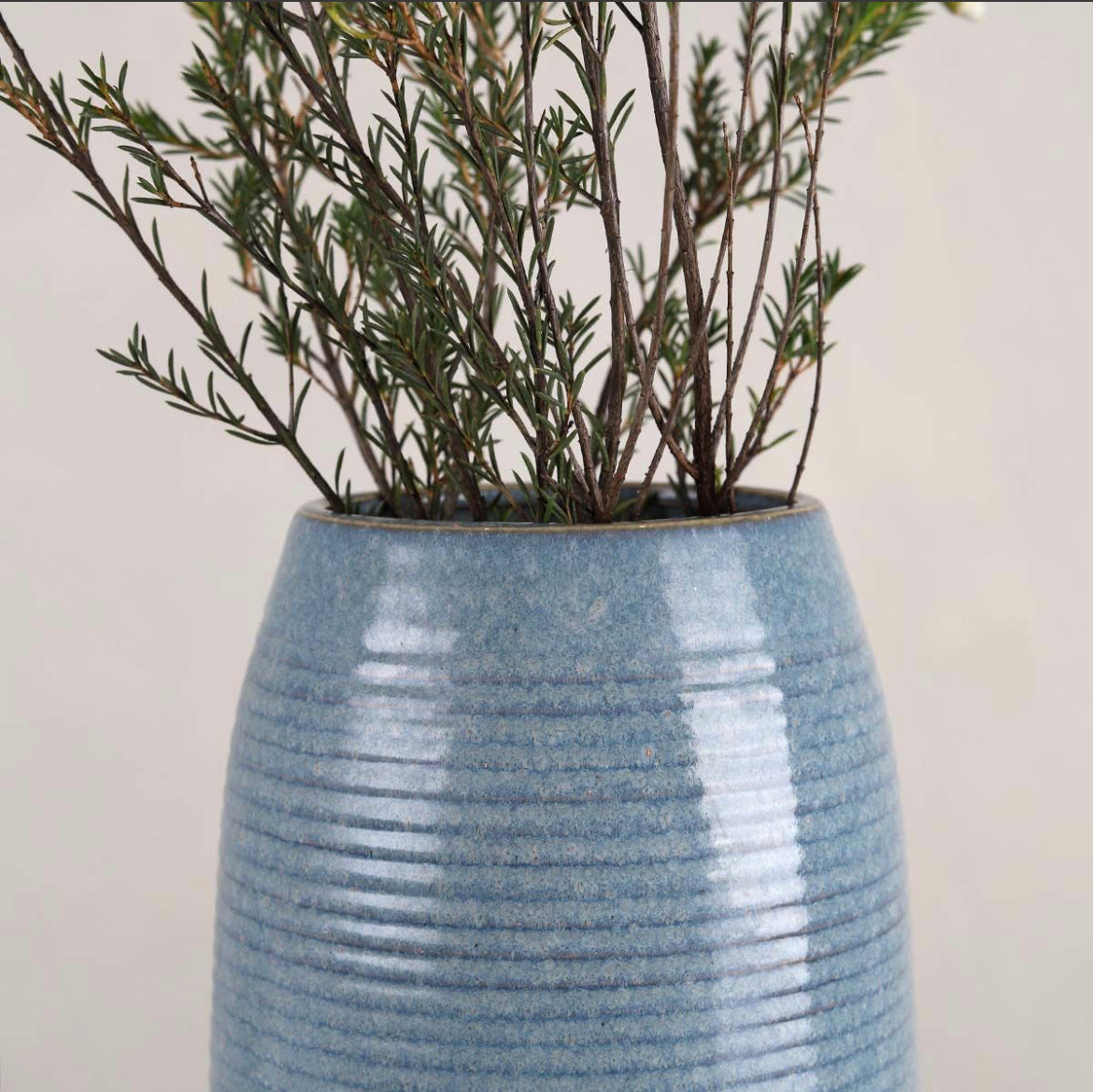 Blue Pottery Vase