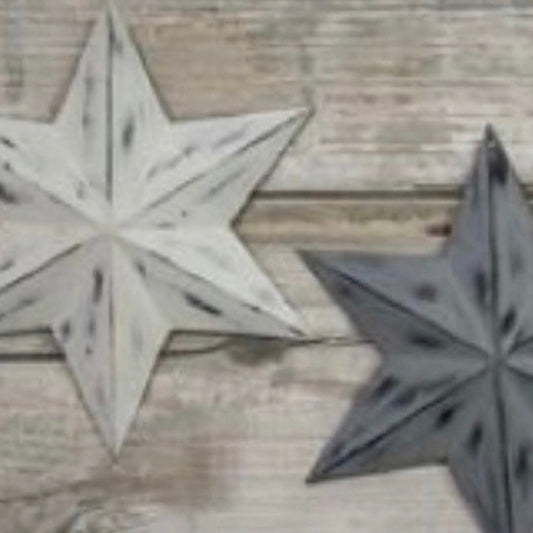 White Distressed Star