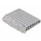 Grey Checked Athens Lambswool Throw