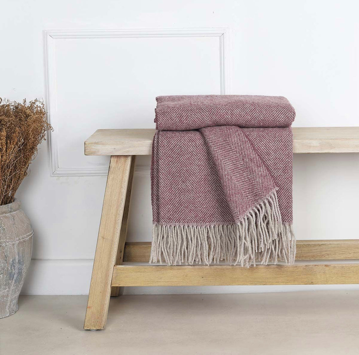 Berry Wool Throw