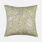 Lime Green Floral Cushion