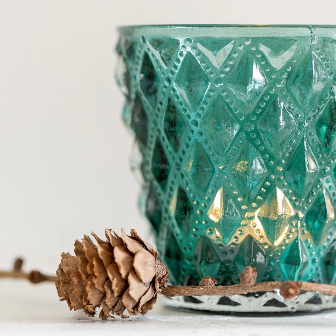 Emerald Glass Votive