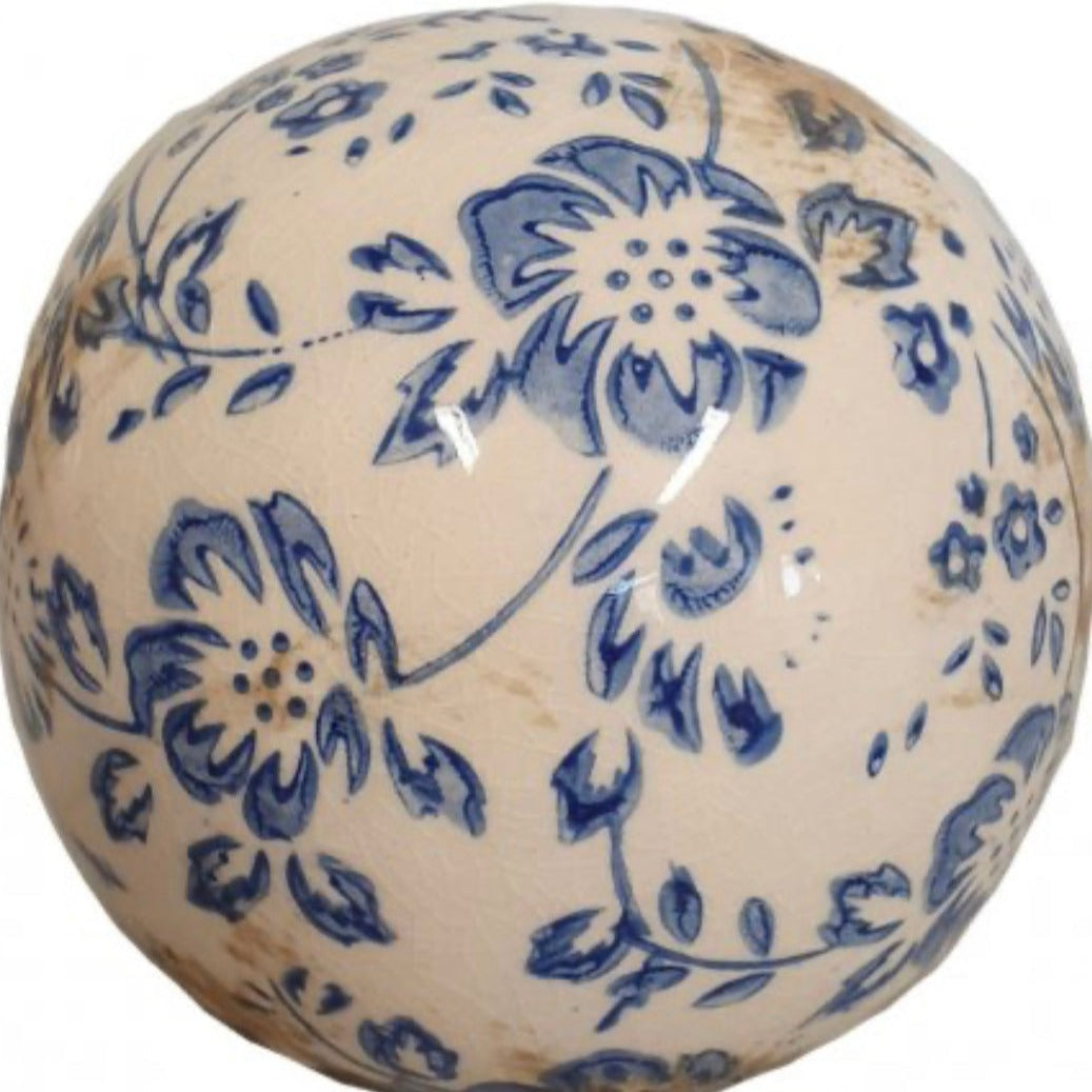 Blue Floral Sphere