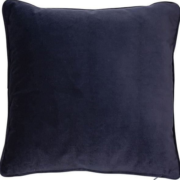 Navy Blue Velvet Cushion